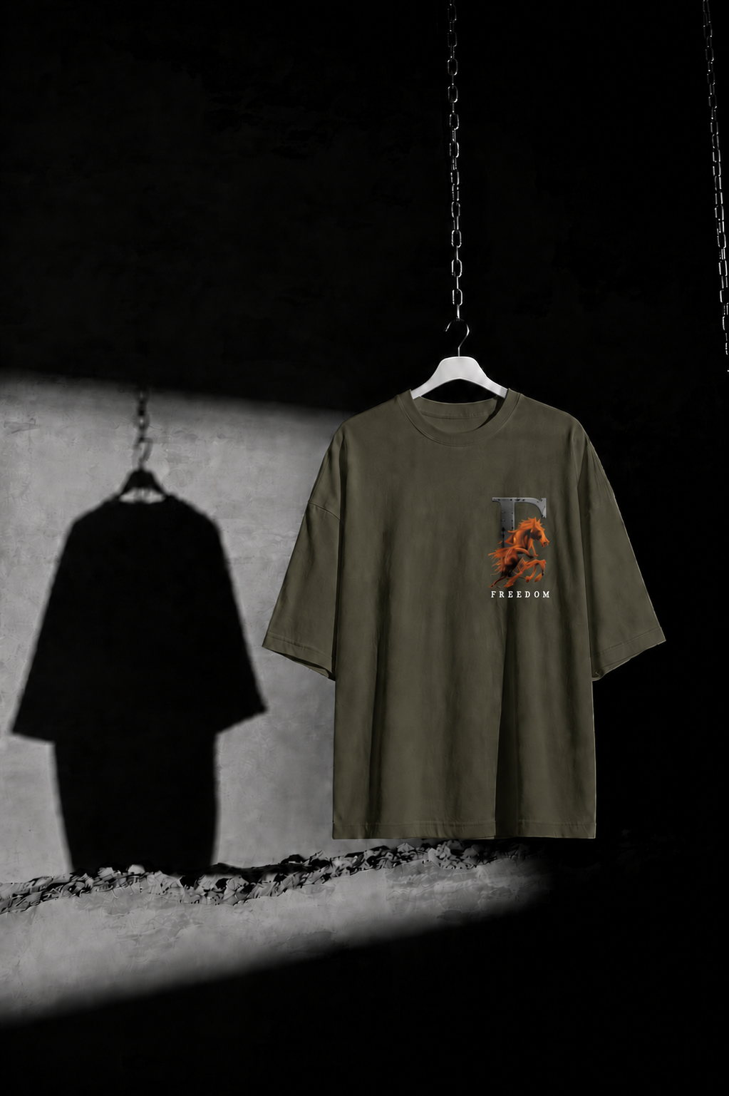 Freedom Horse Oversized Tee