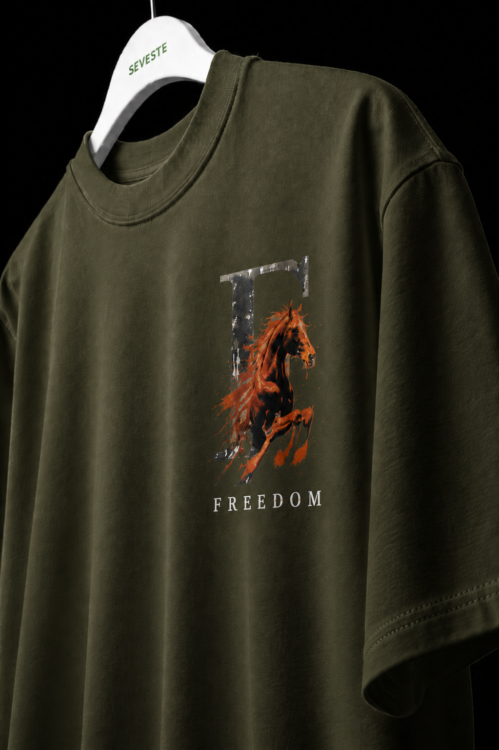 Freedom Horse Oversized Tee