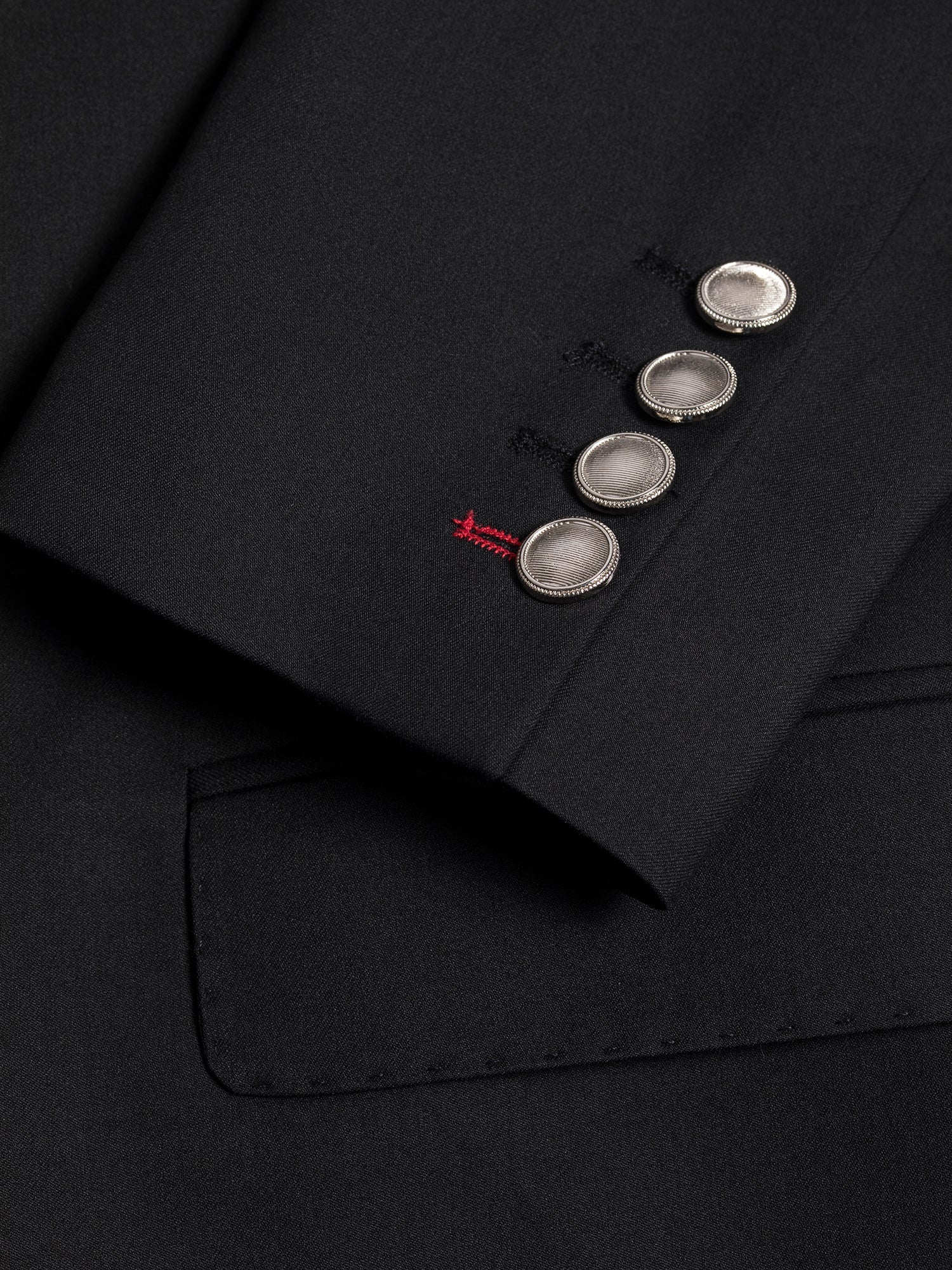 Black Double Breasted Suit 2-Piece