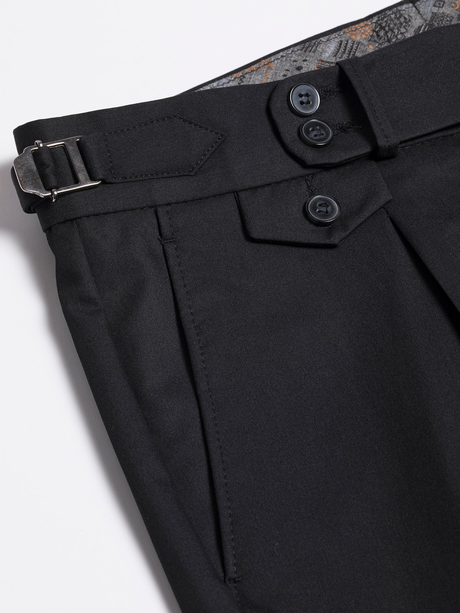 Black Double Breasted Suit 2-Piece