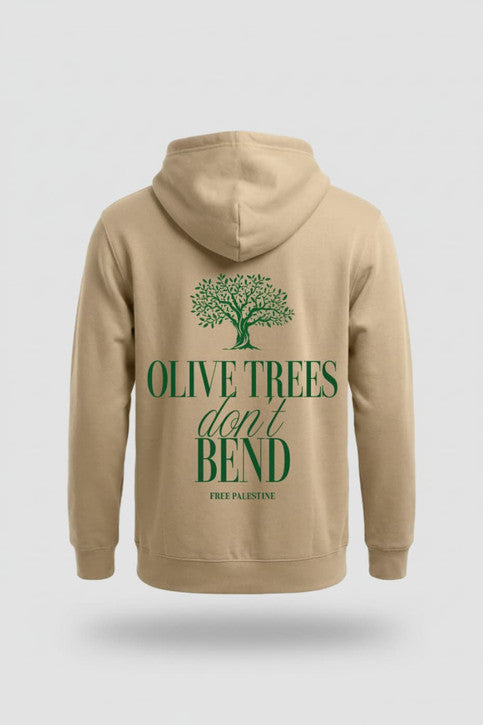 Olive Tree Don't Bend Oversized Hooded Sweatshirt