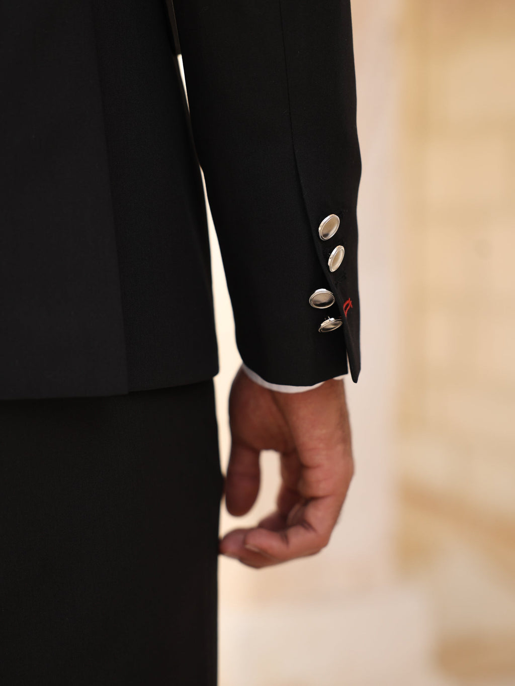 Black Double Breasted Suit 2-Piece