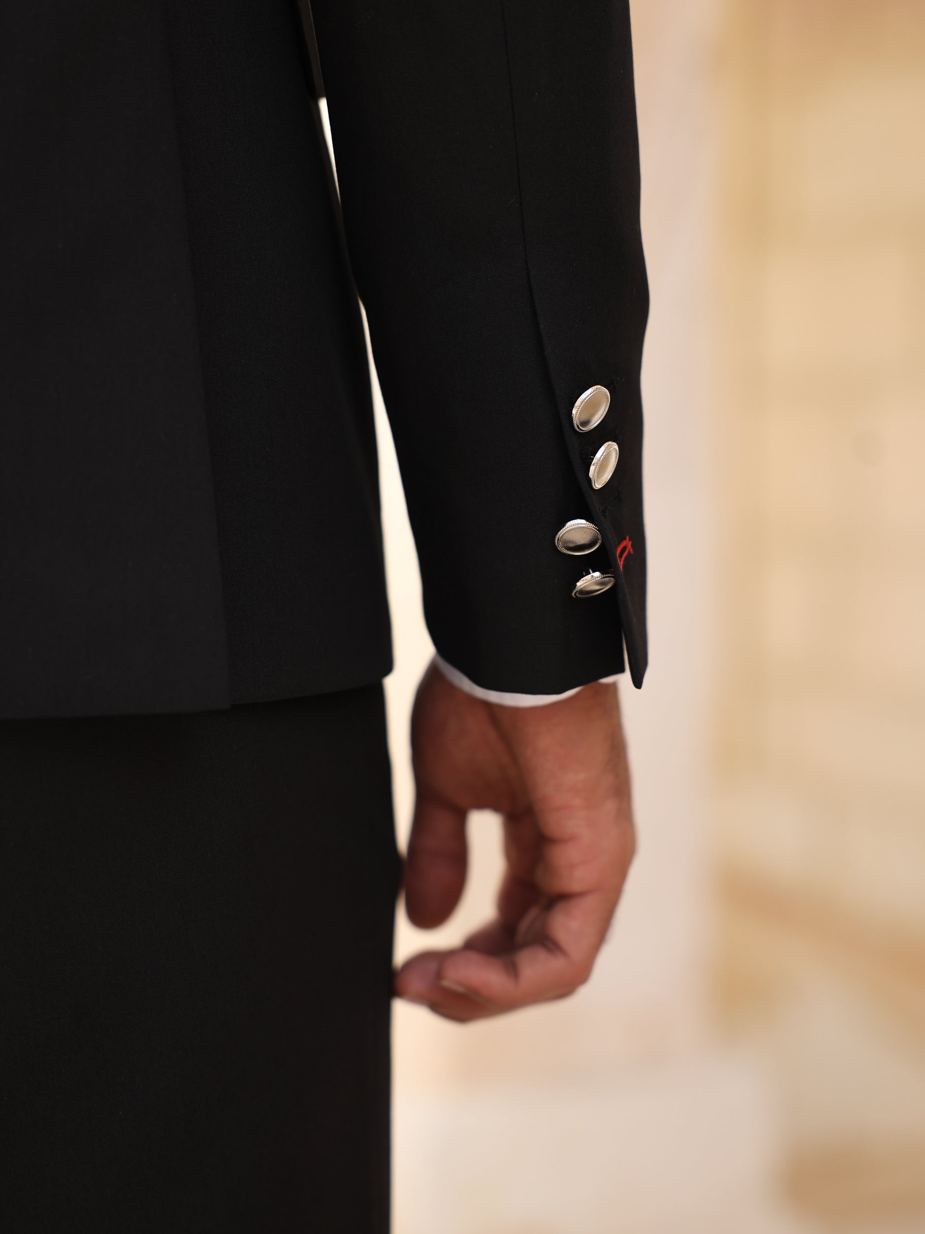 Black Double Breasted Suit 2-Piece