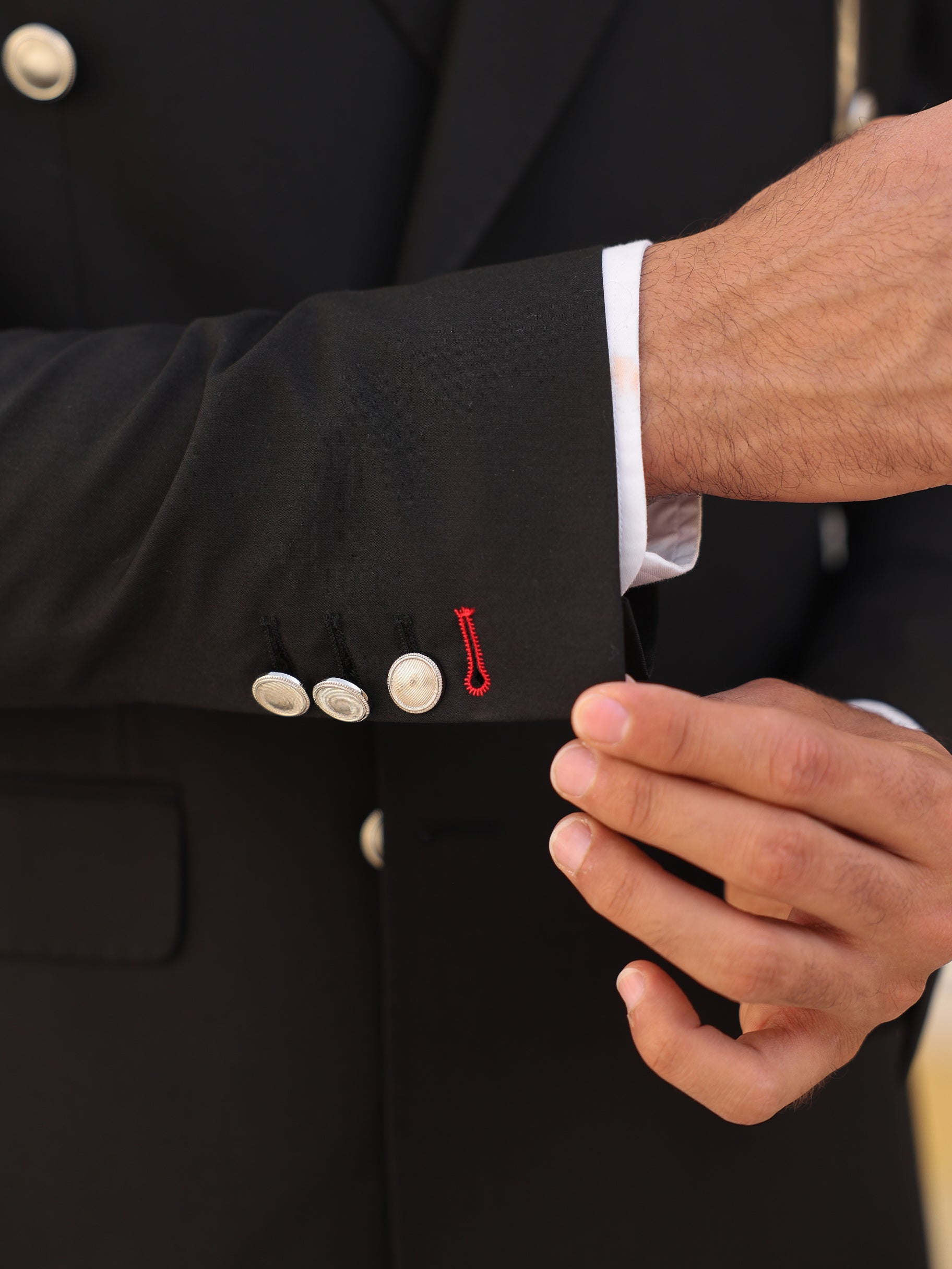 Black Double Breasted Suit 2-Piece