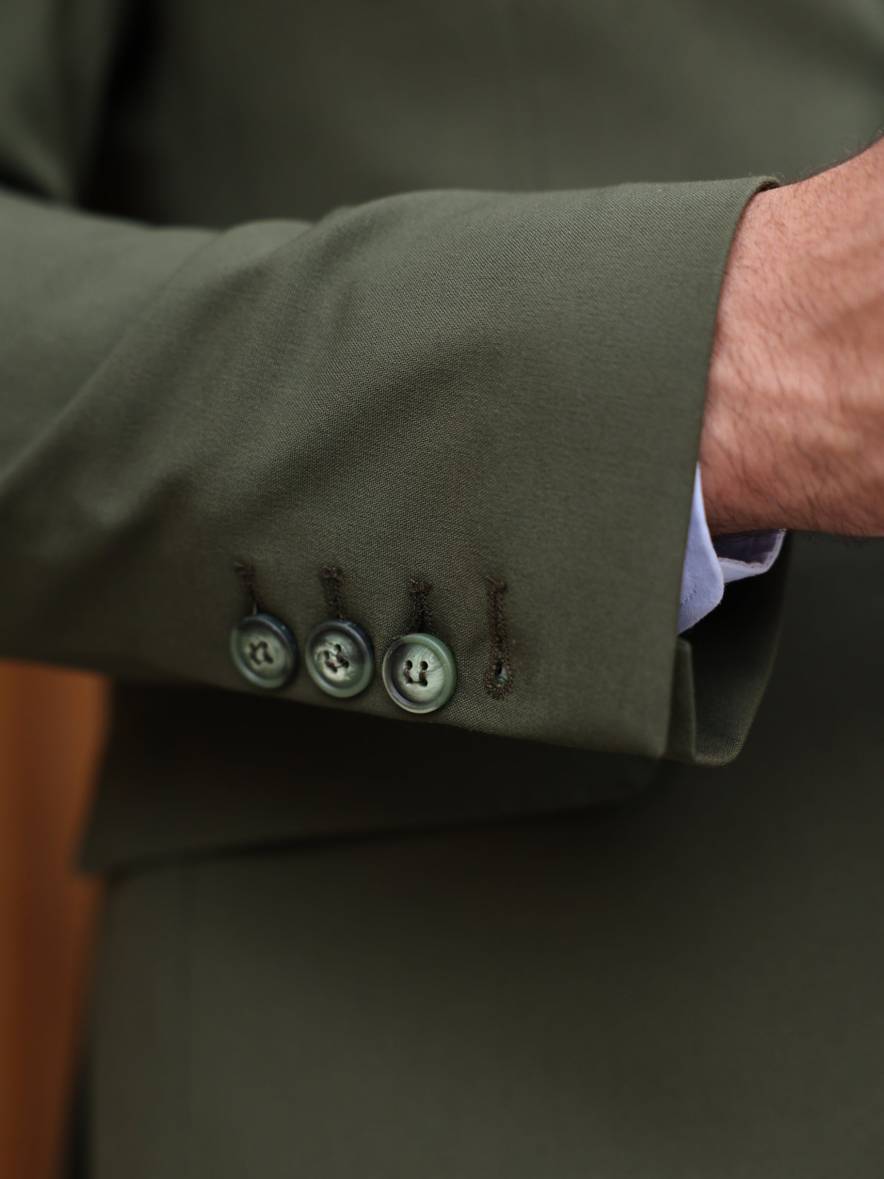 Khaki Double Breasted Suit 2-Piece