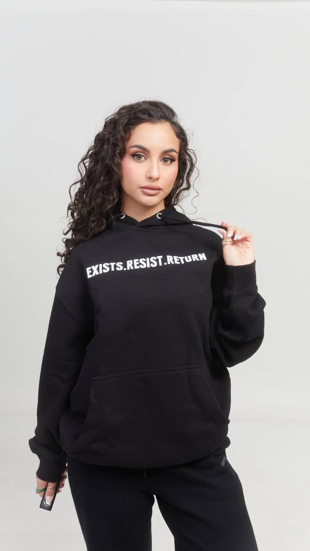 Exist Resist Return Oversized Hooded Sweatshirt