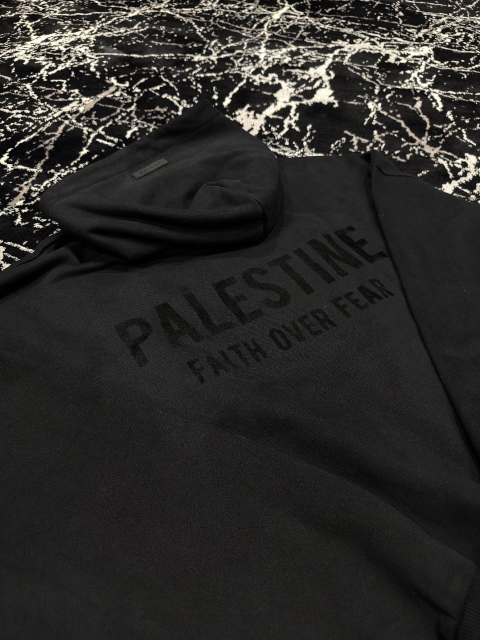 Faith Over Fear Oversized Hooded Sweatshirt