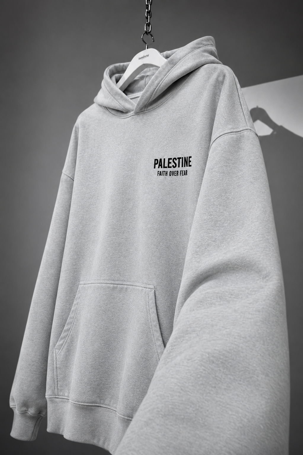 Faith Over Fear Oversized Hooded Sweatshirt