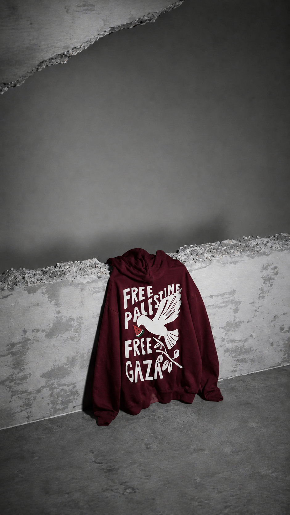 Beyond Borders Oversized Hooded Sweatshirt