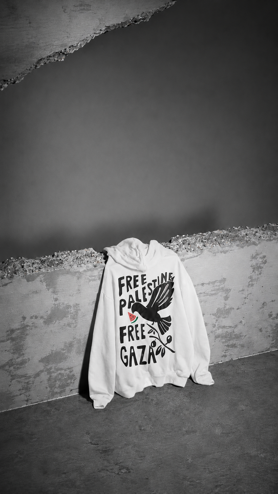Beyond Borders Oversized Hooded Sweatshirt