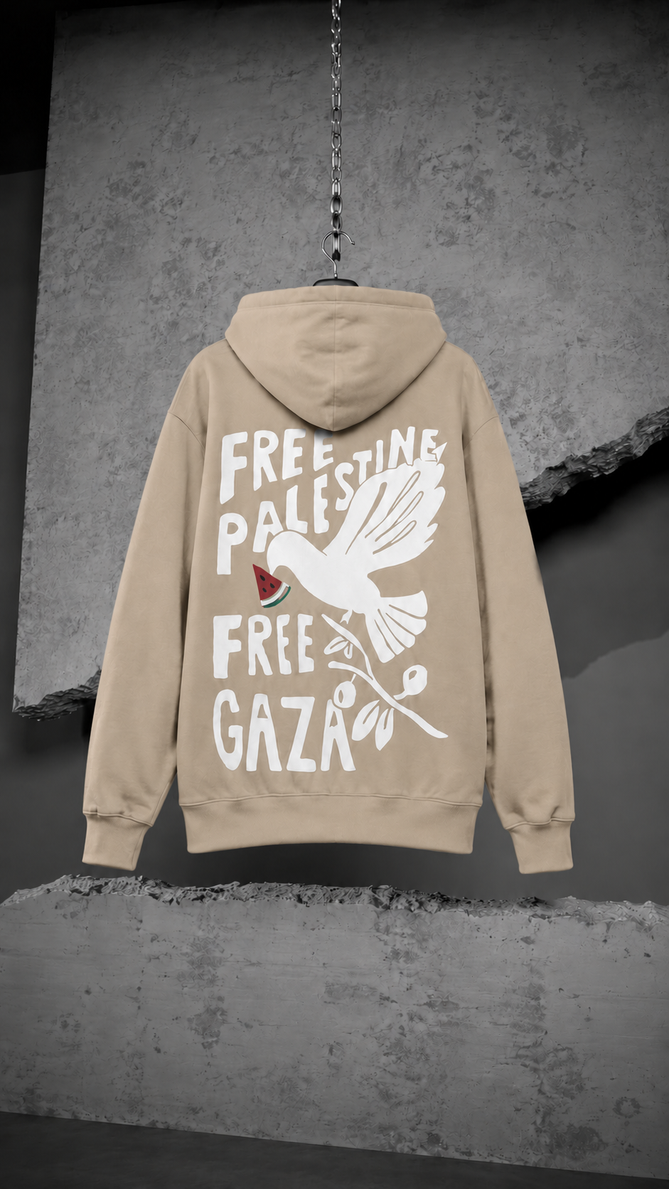 Beyond Borders Oversized Hooded Sweatshirt