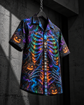 Neon Reaper – Halloween Button-Up Shirt