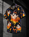 Candy Ghost – Halloween Button-Up Shirt