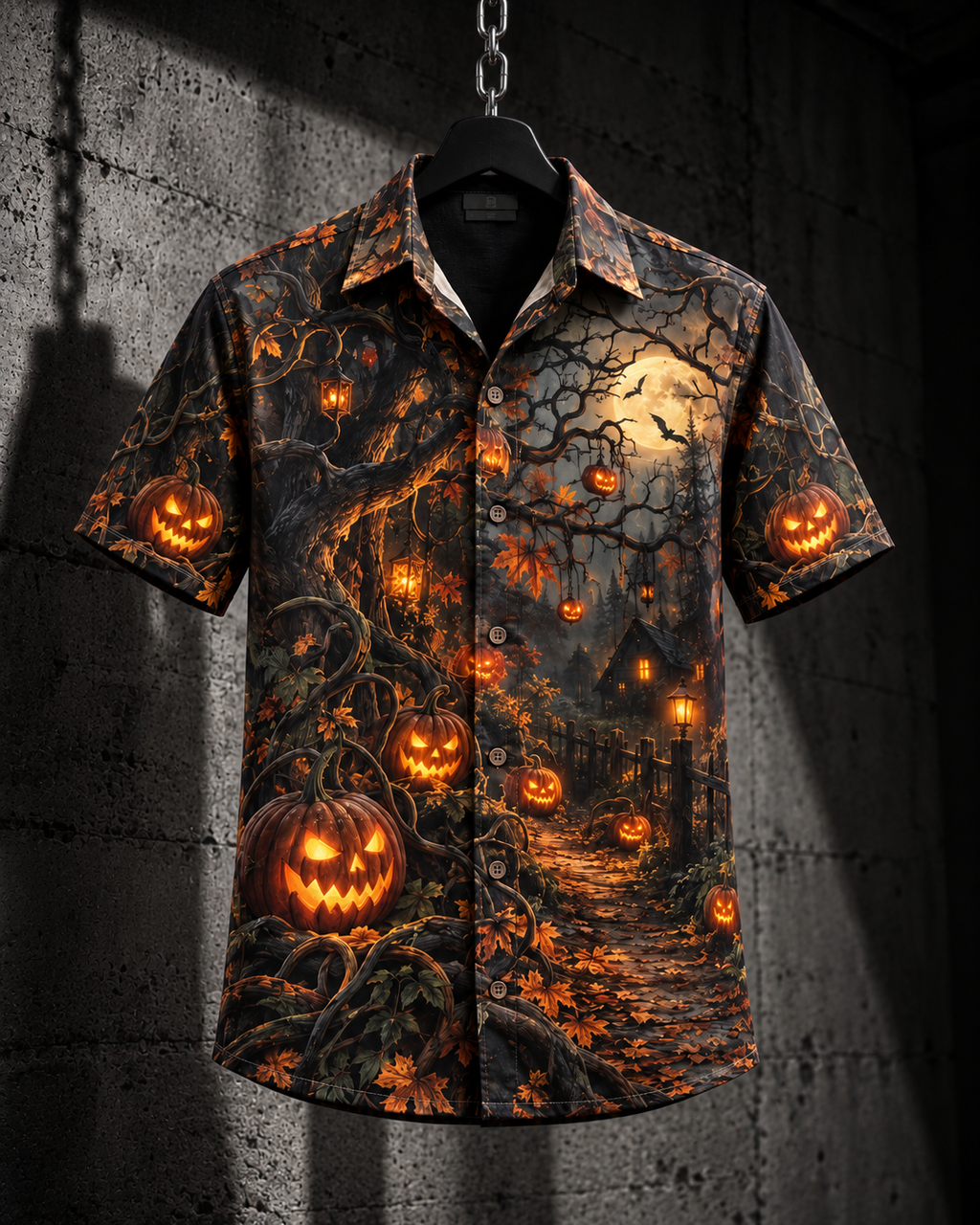 Pumpkin Woods – Halloween Button-Up Shirt