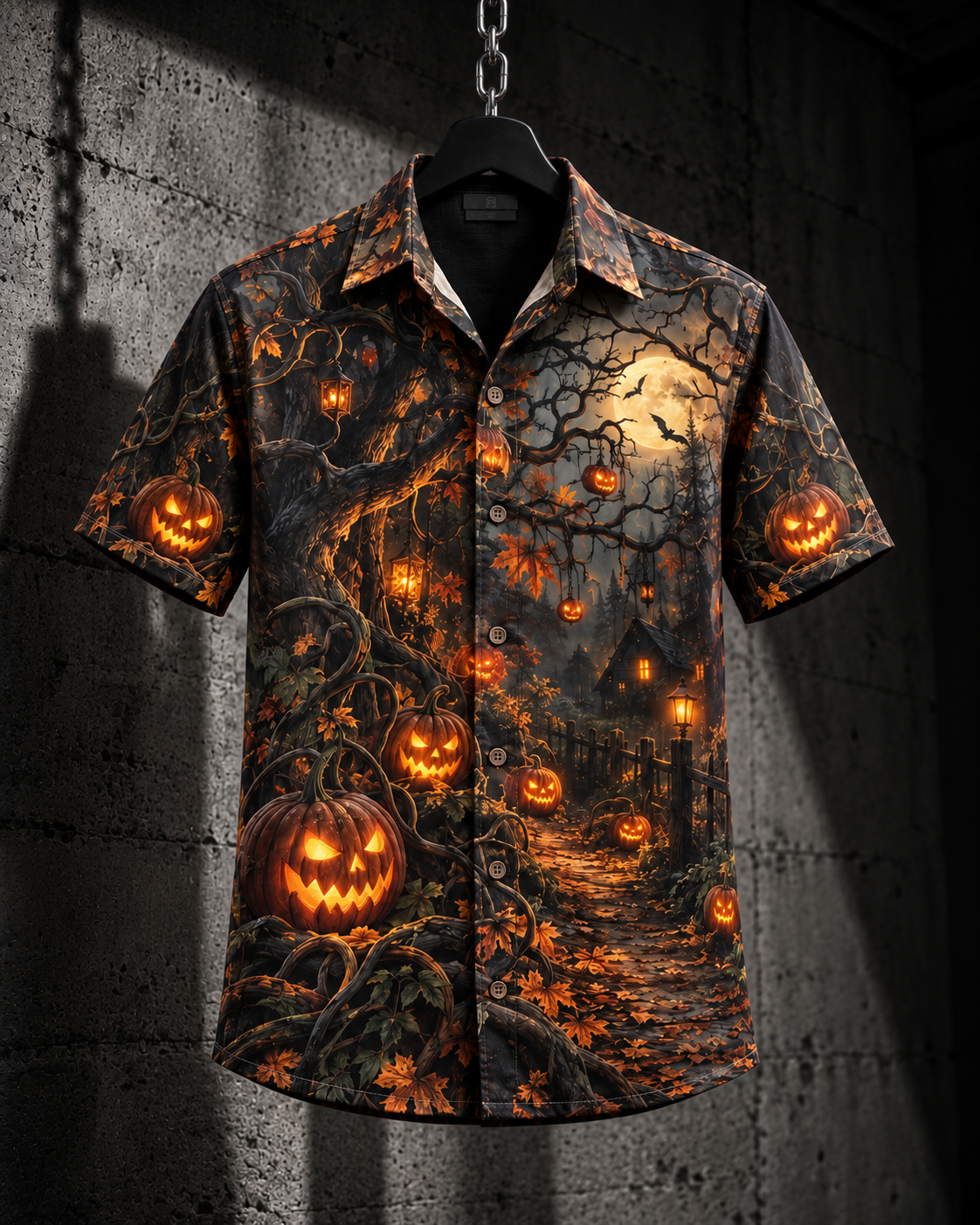 Pumpkin Woods – Halloween Button-Up Shirt