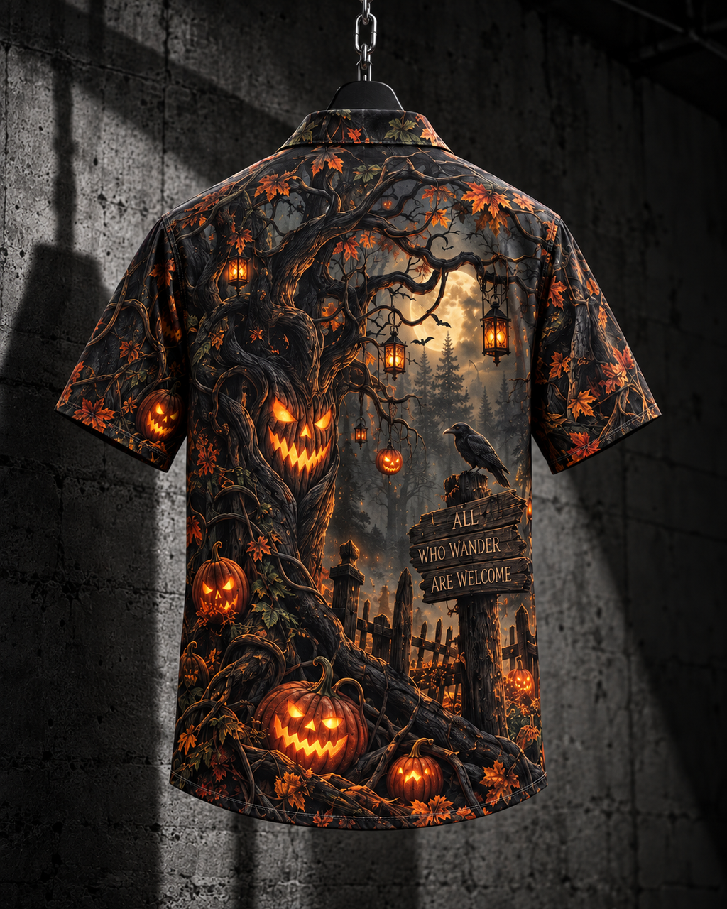 Pumpkin Woods – Halloween Button-Up Shirt