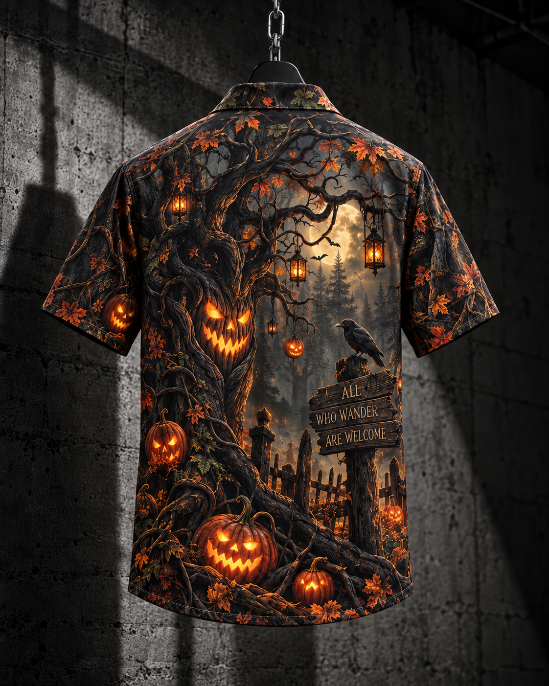 Pumpkin Woods – Halloween Button-Up Shirt