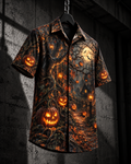 Pumpkin Woods – Halloween Button-Up Shirt