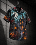 Crimson Manor – Halloween Button-Up Shirt