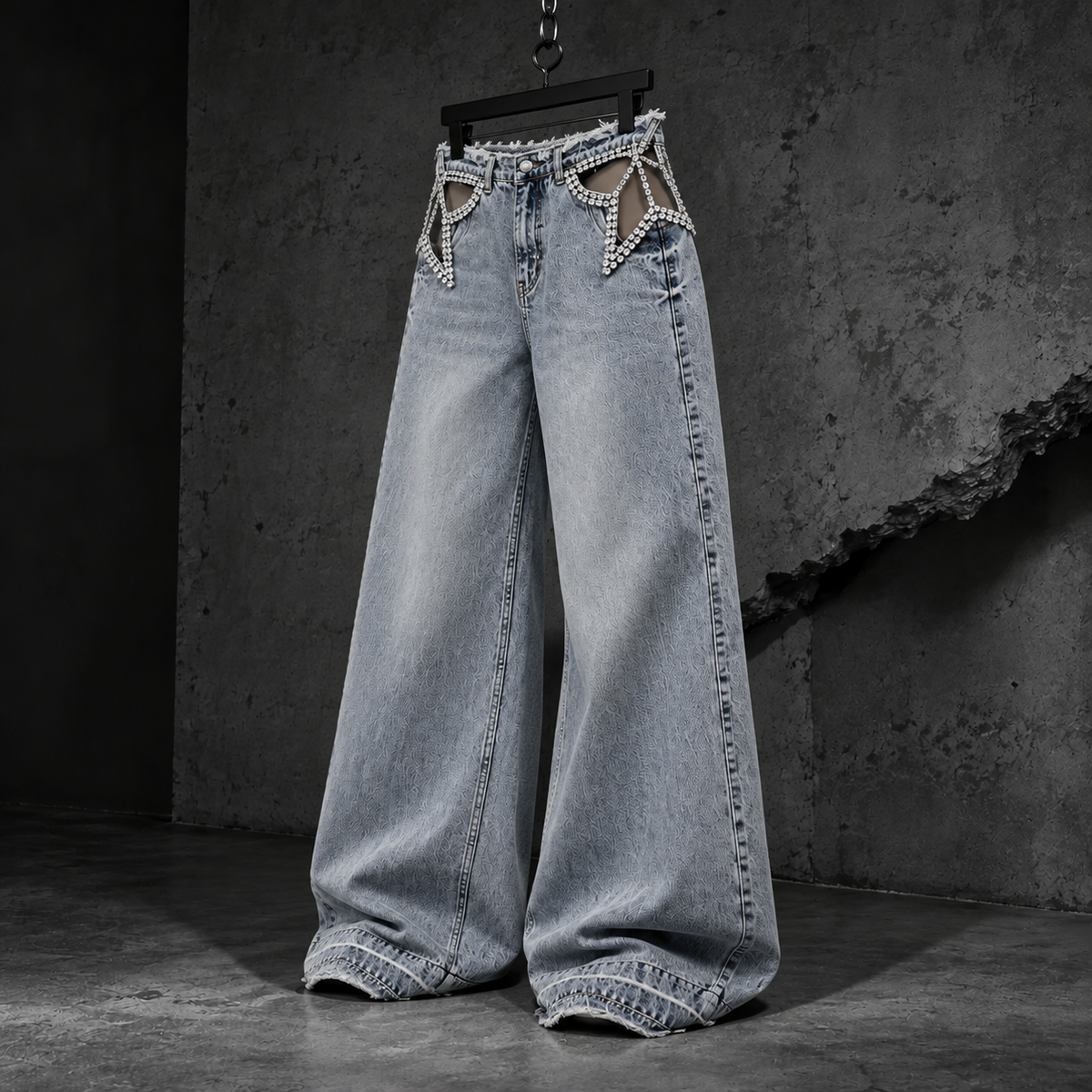 Star Scar - Wide Leg Jeans