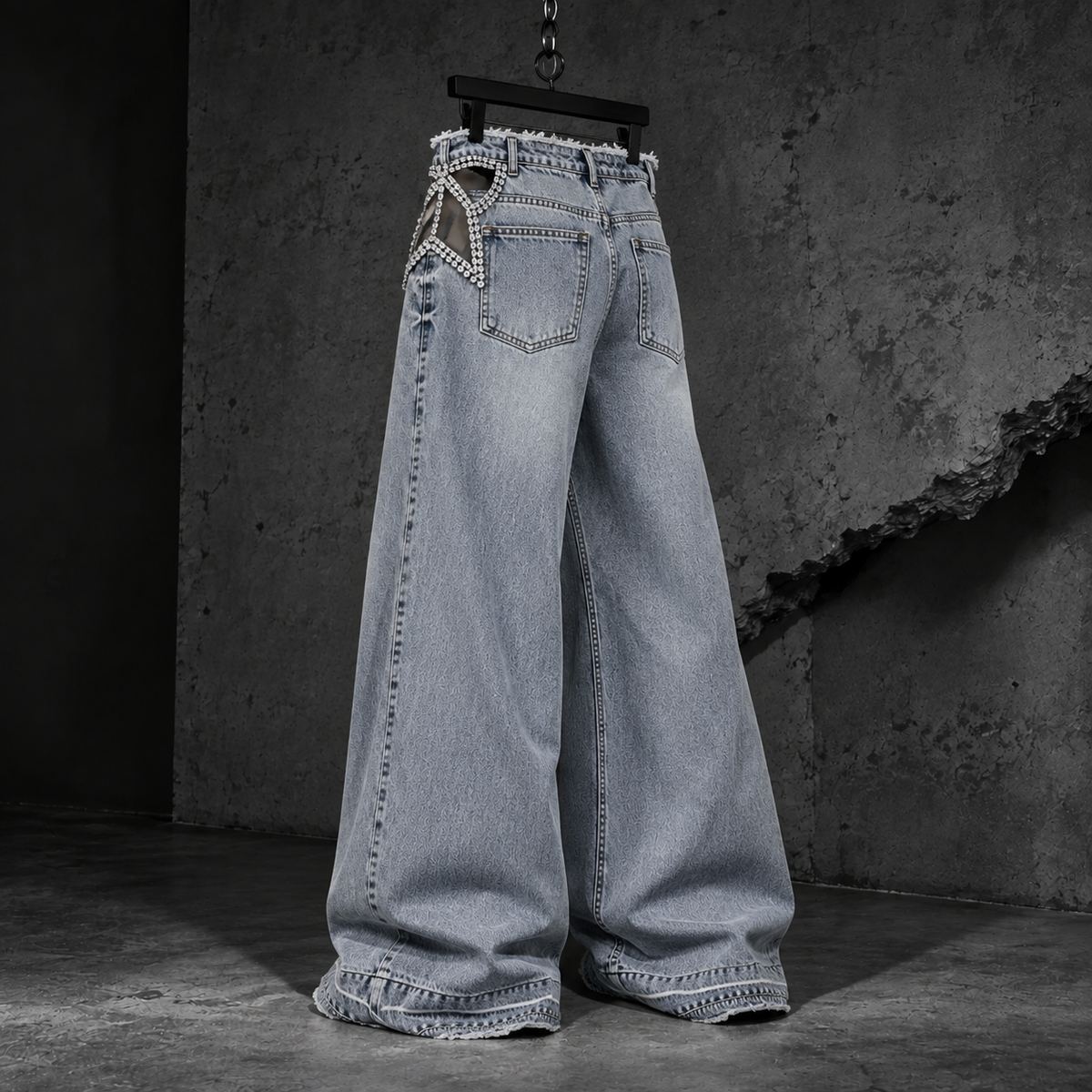 Star Scar - Wide Leg Jeans
