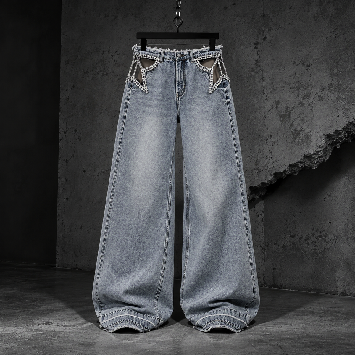 Star Scar - Wide Leg Jeans