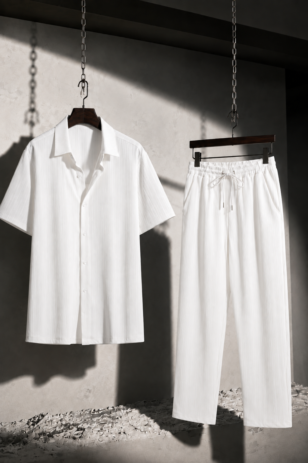The Noir Set – Premium Textured Shirt & Trouser Co-Ord
