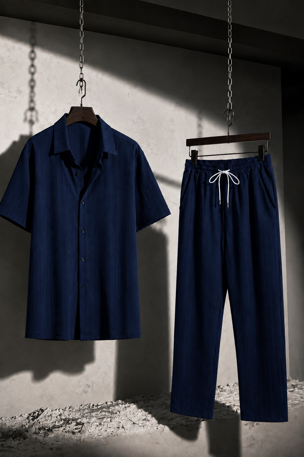 The Noir Set – Premium Textured Shirt & Trouser Co-Ord
