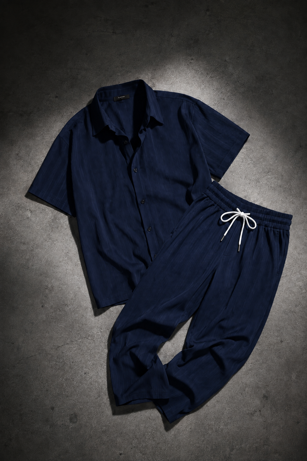 The Noir Set – Premium Textured Shirt & Trouser Co-Ord