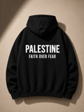 Faith Over Fear Oversized Hooded Sweatshirt