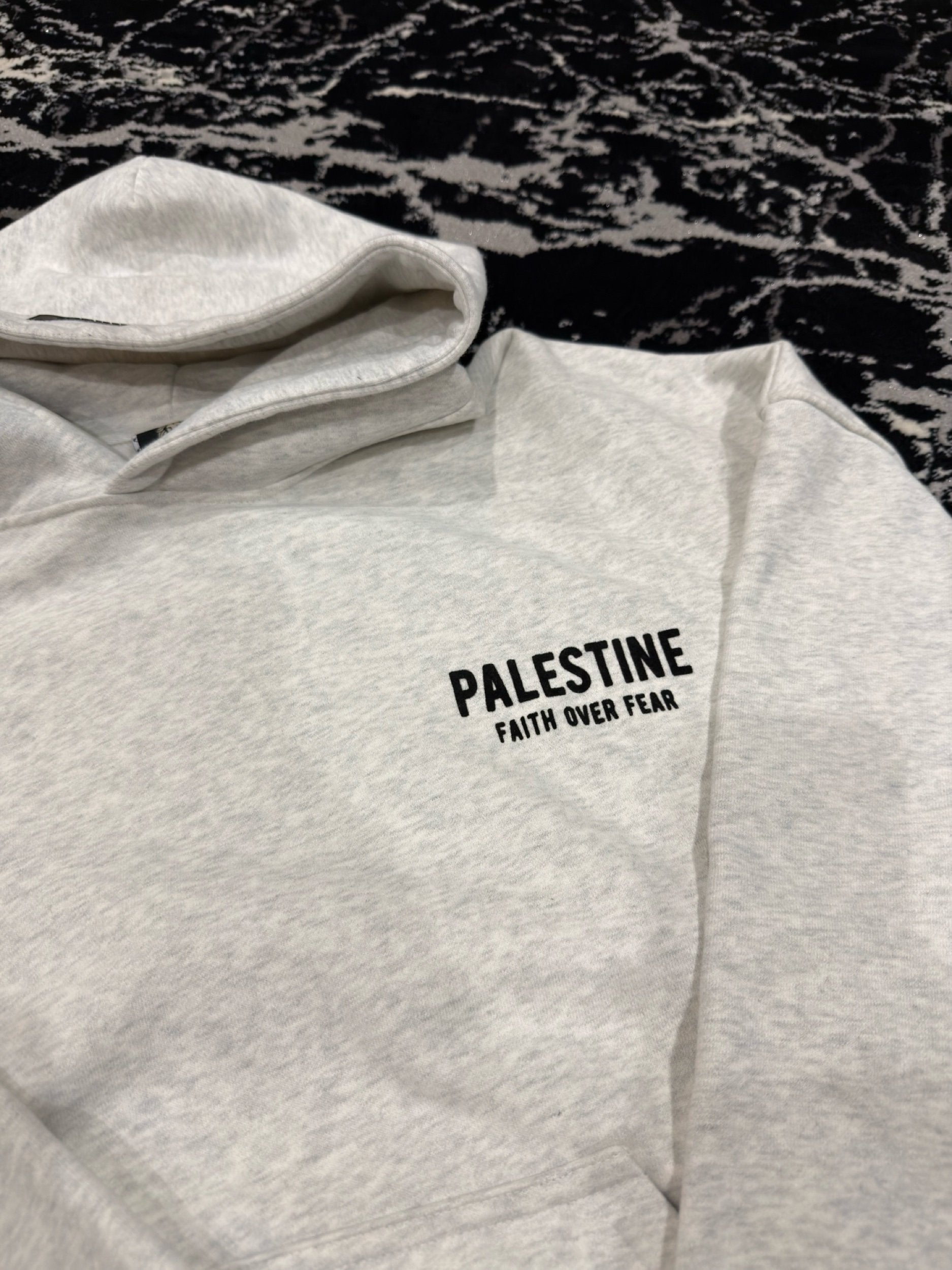Faith Over Fear Oversized Hooded Sweatshirt