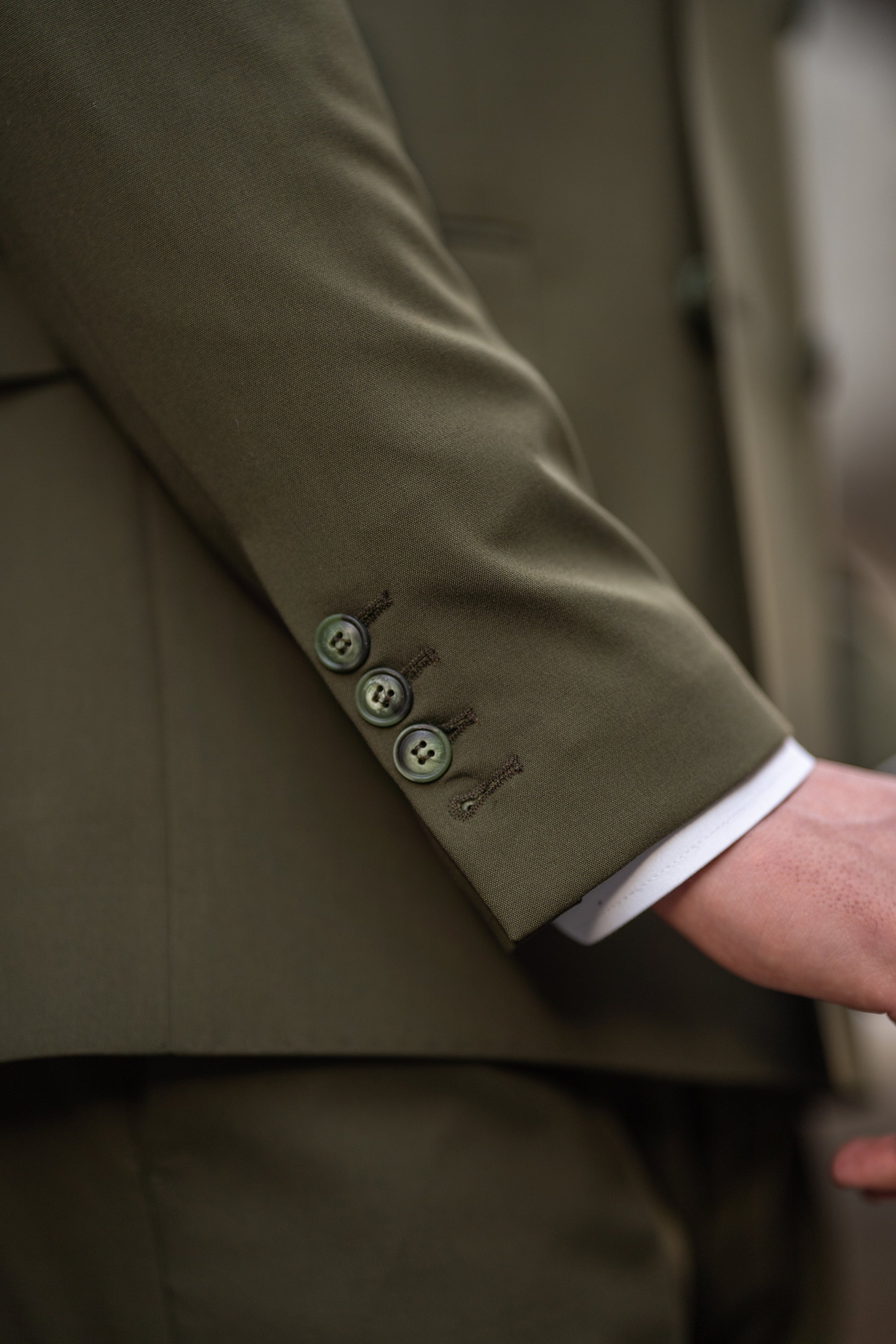 Khaki Double Breasted Suit 2-Piece