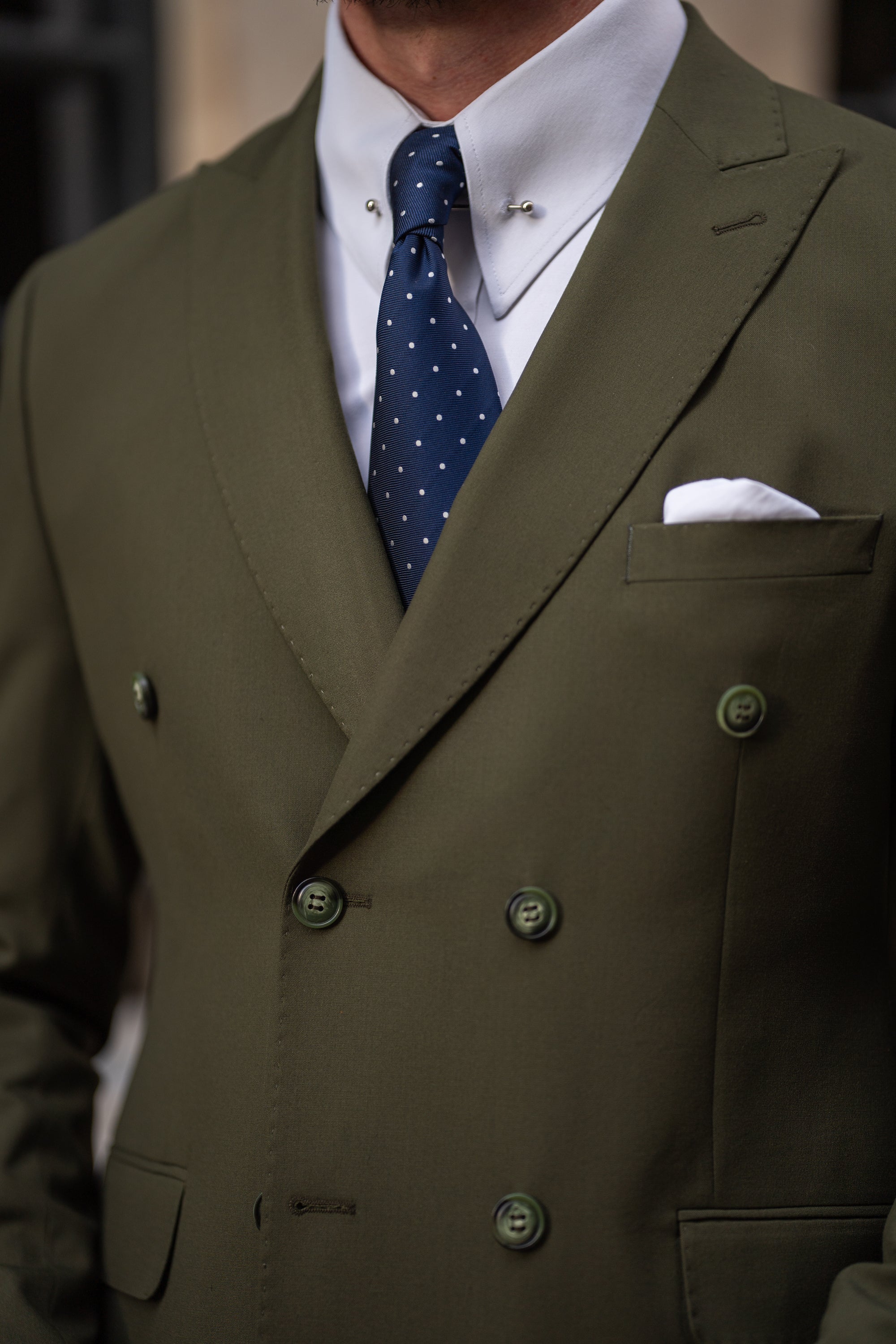 Khaki Double Breasted Suit 2-Piece