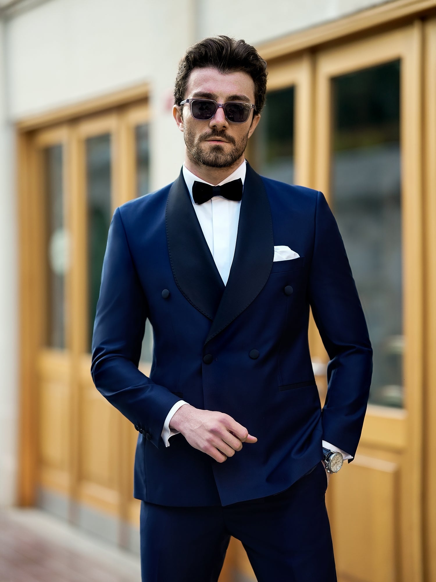 Navy Double Breasted Tuxedo 2-Piece