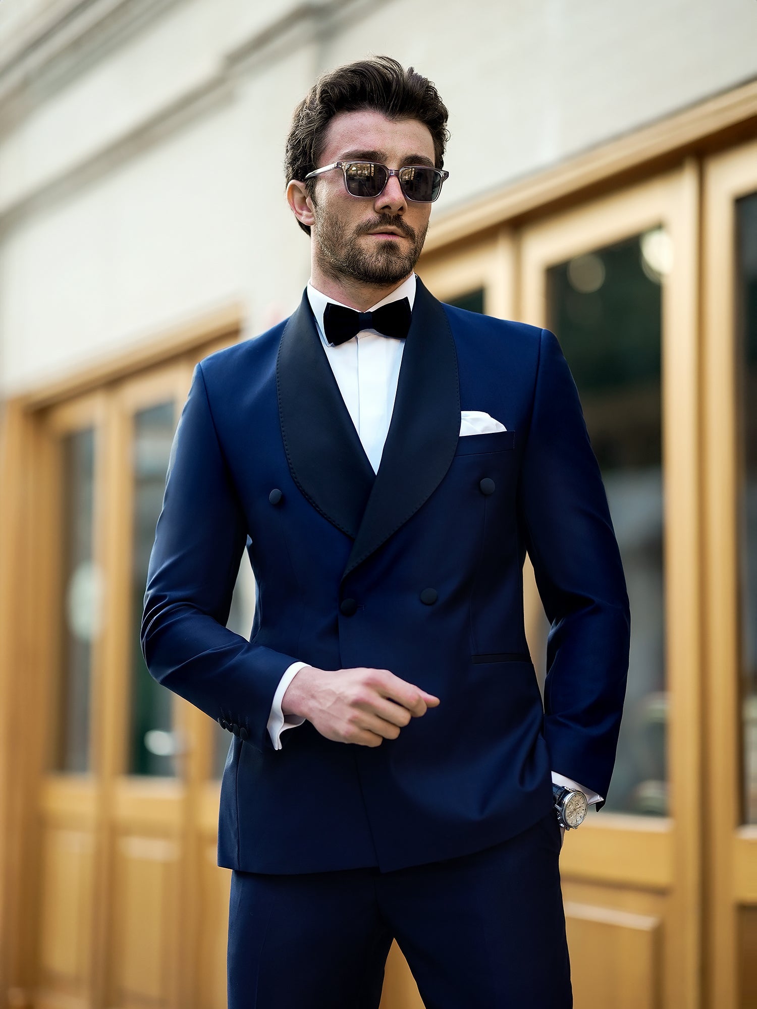 Navy Double Breasted Tuxedo 2-Piece