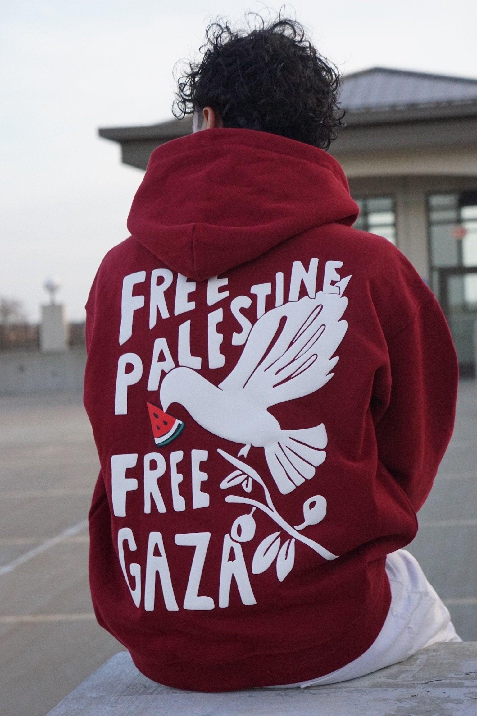 Wings of Hope Oversized Hooded Sweatshirt