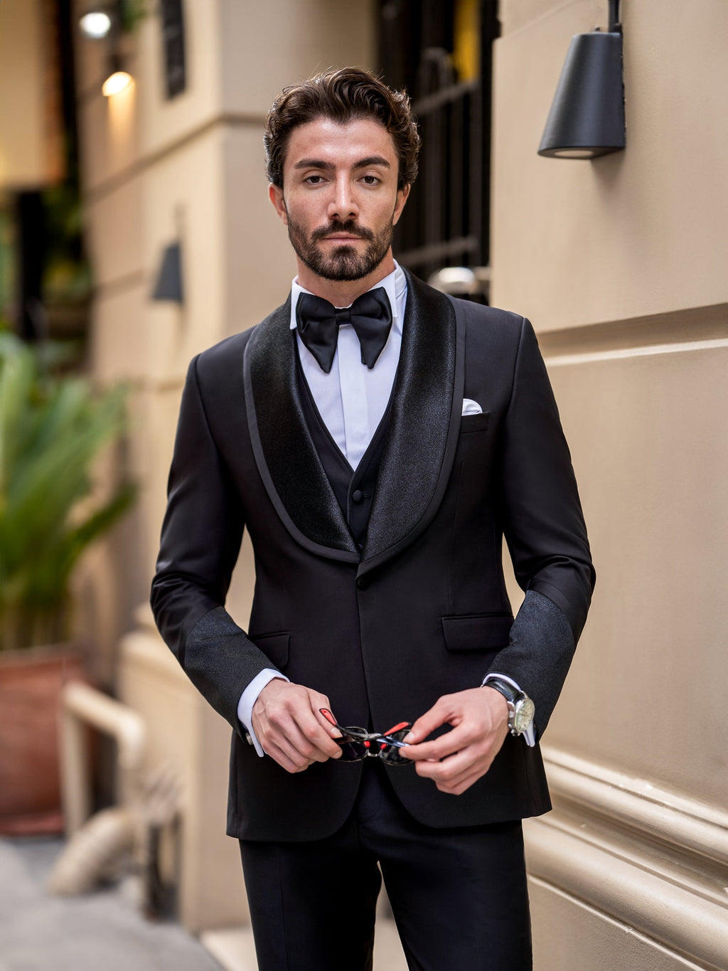 Black Slim-Fit Tuxedo 3-Piece