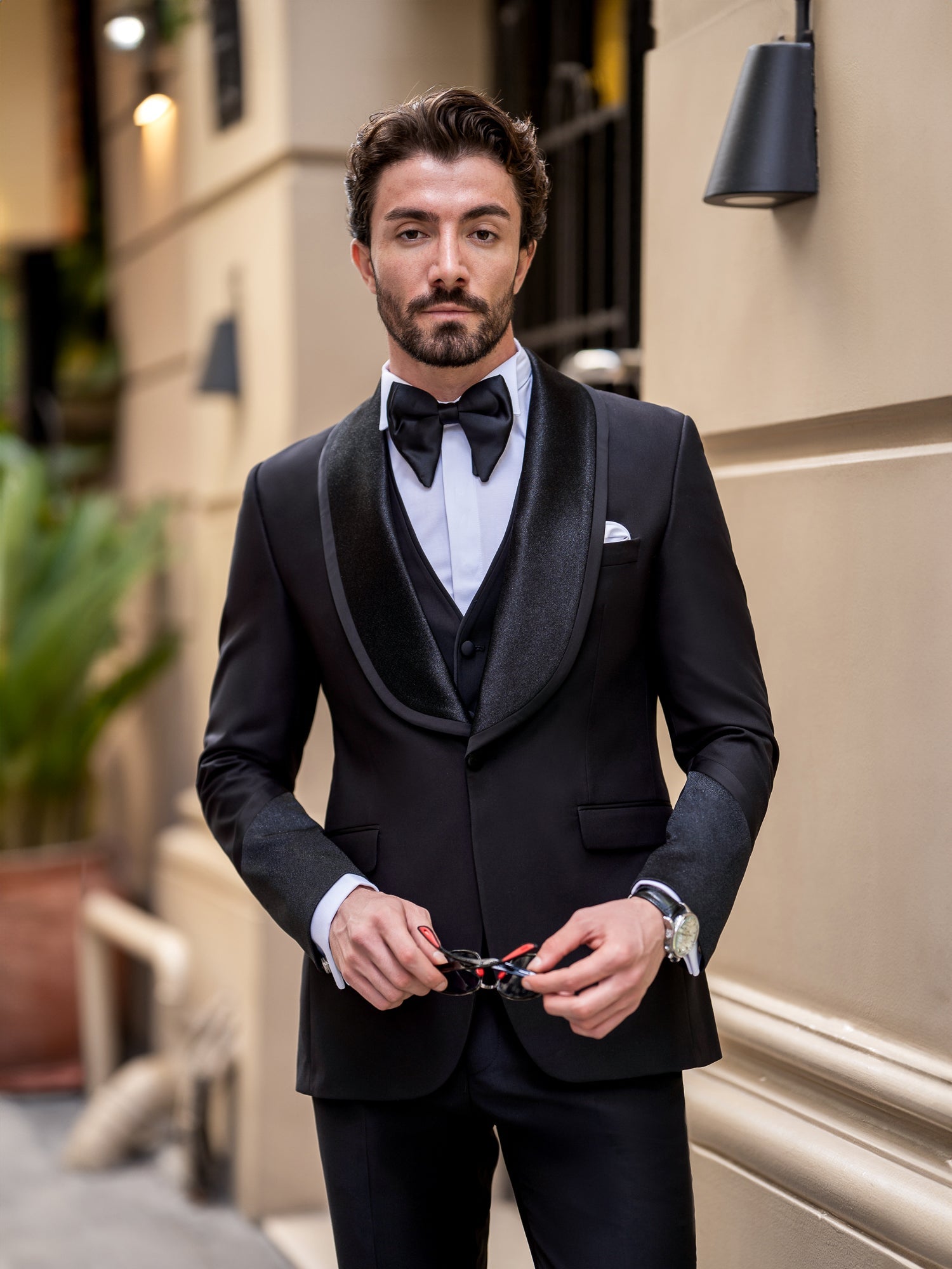 Black Slim-Fit Tuxedo 3-Piece