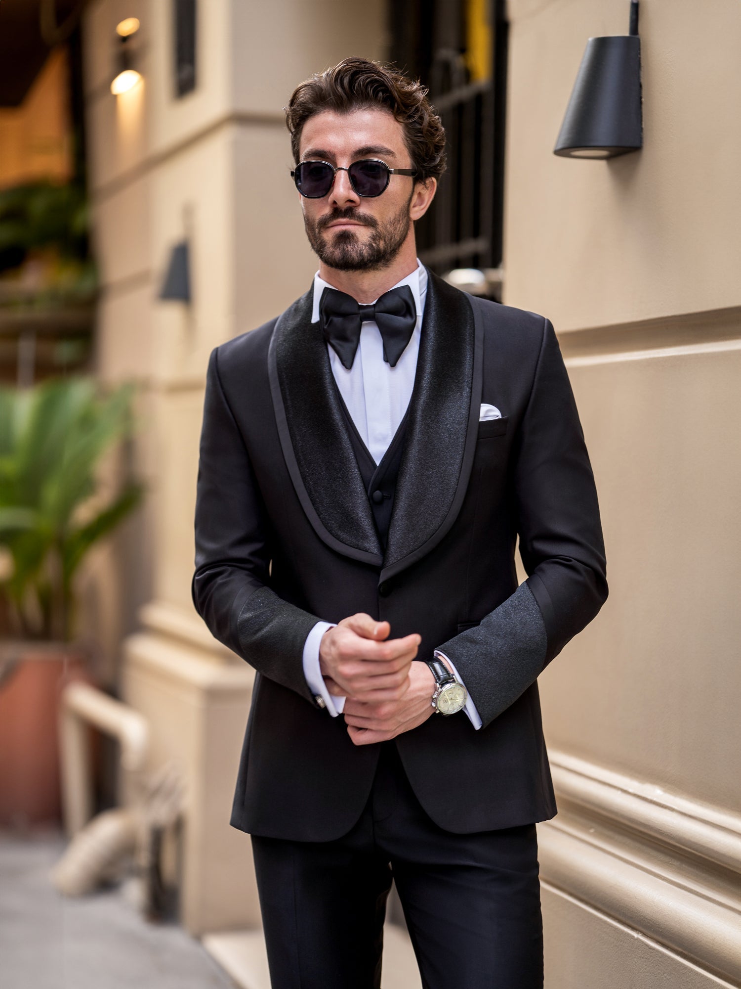Black Slim-Fit Tuxedo 3-Piece