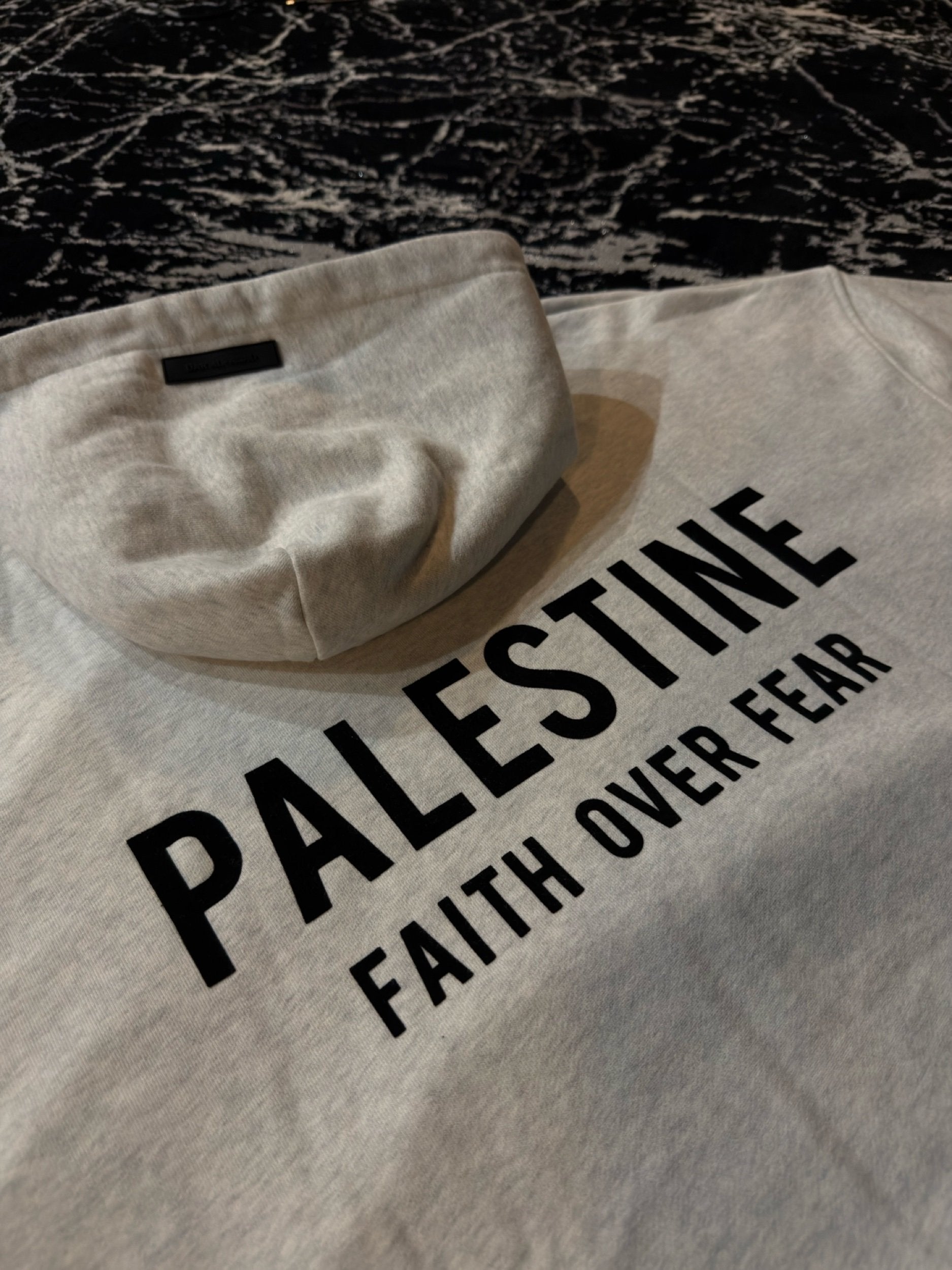 Faith Over Fear Oversized Hooded Sweatshirt