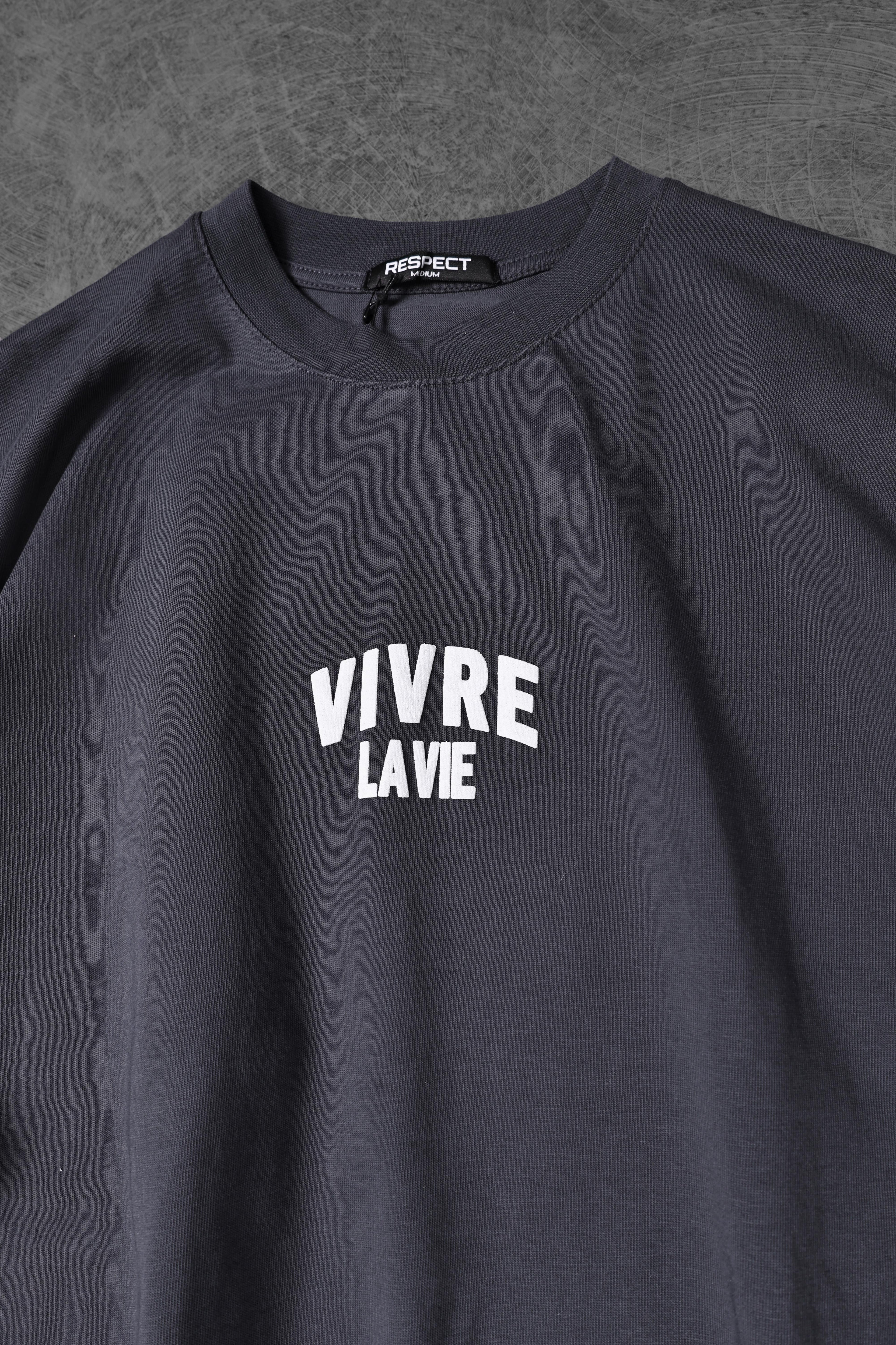 Vivre La Vie Oversized Tee