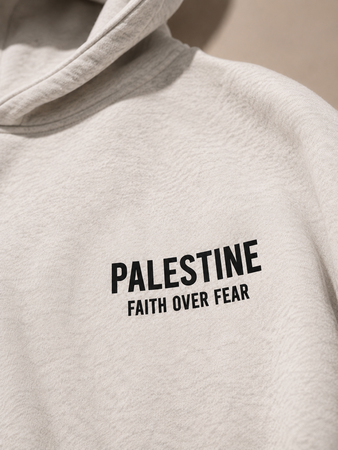 Faith Over Fear Oversized Hooded Sweatshirt