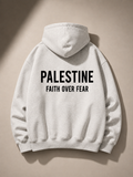 Faith Over Fear Oversized Hooded Sweatshirt