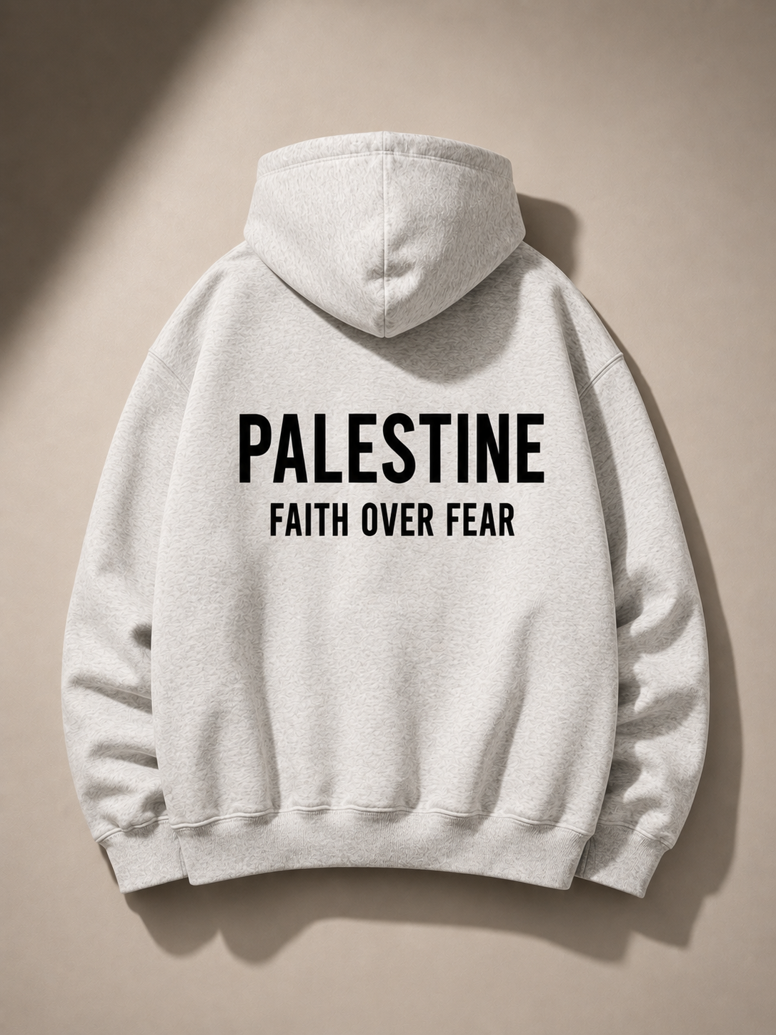 Faith Over Fear Oversized Hooded Sweatshirt