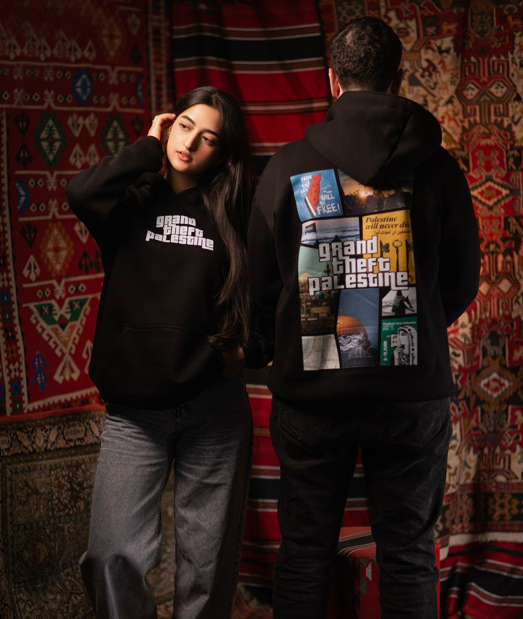 Grand Theft Palestine Oversized Hooded Sweatshirt