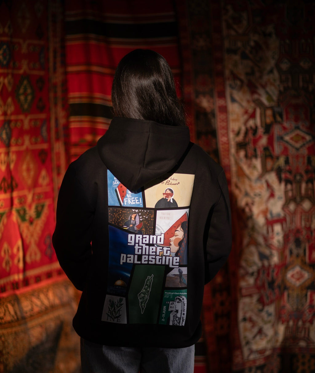 Grand Theft Palestine Oversized Hooded Sweatshirt