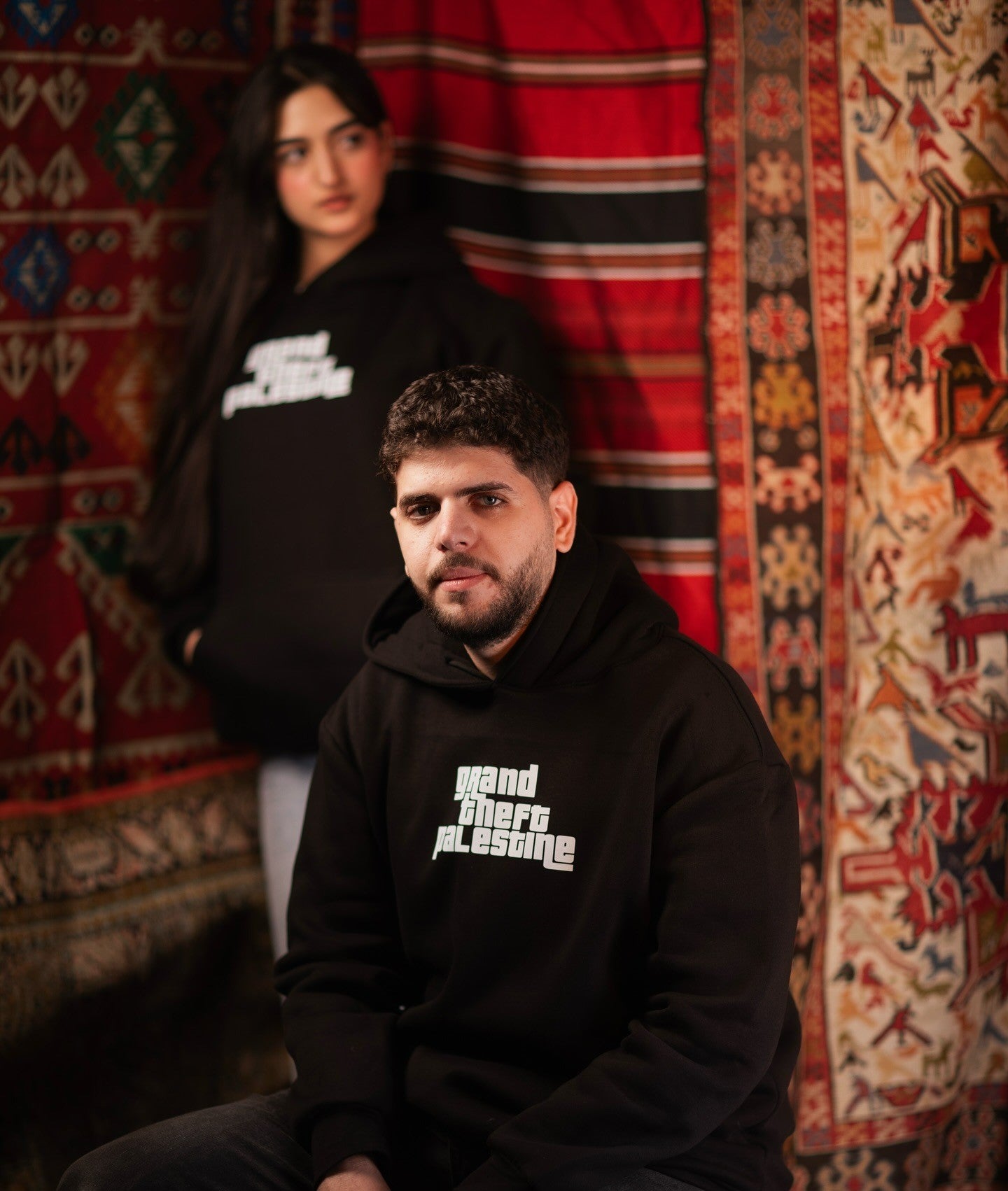 Grand Theft Palestine Oversized Hooded Sweatshirt