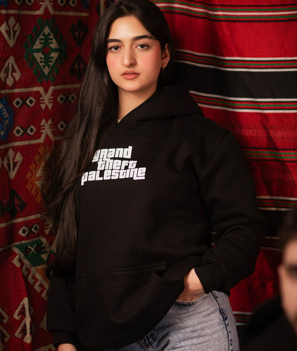 Grand Theft Palestine Oversized Hooded Sweatshirt