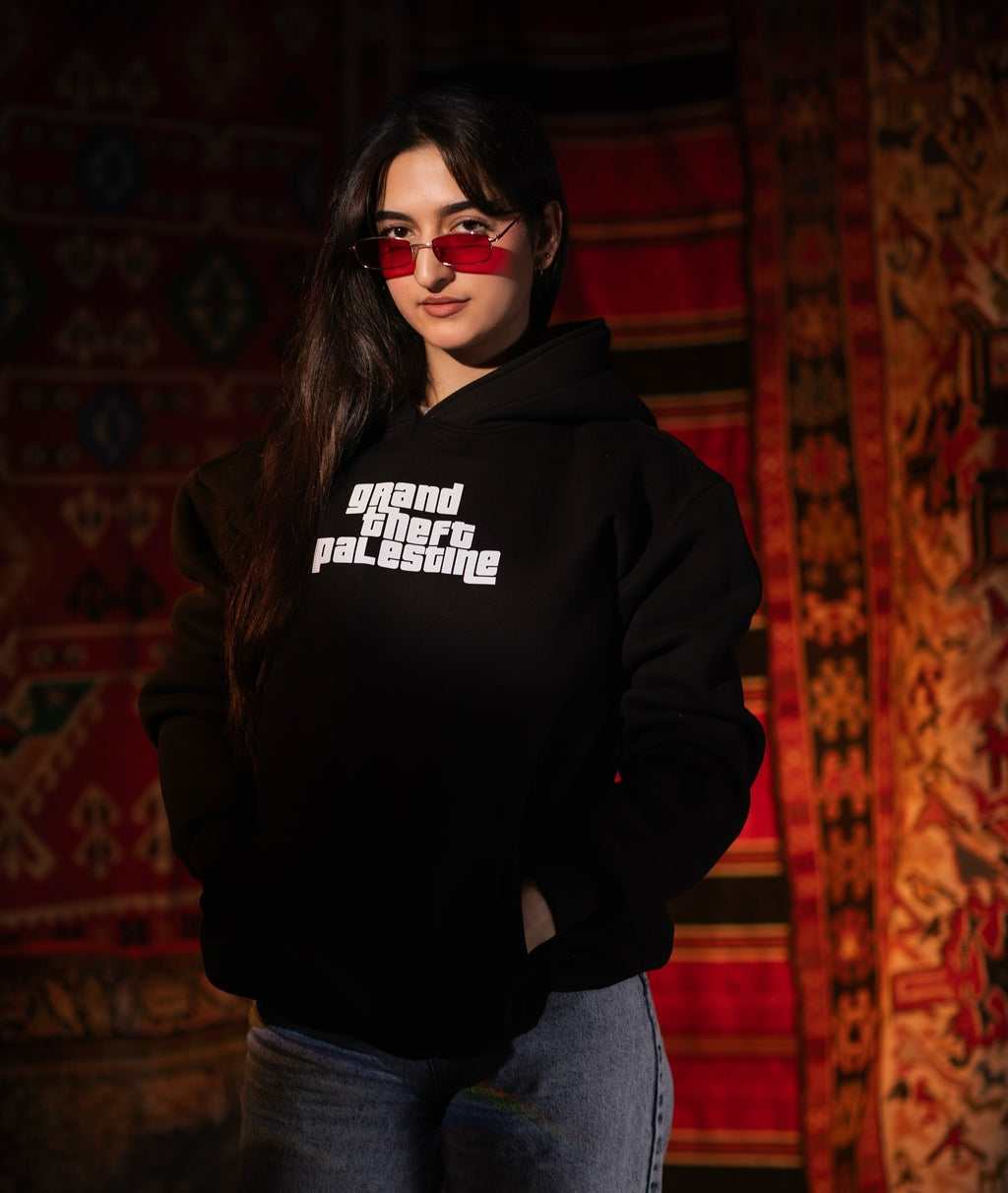 Grand Theft Palestine Oversized Hooded Sweatshirt