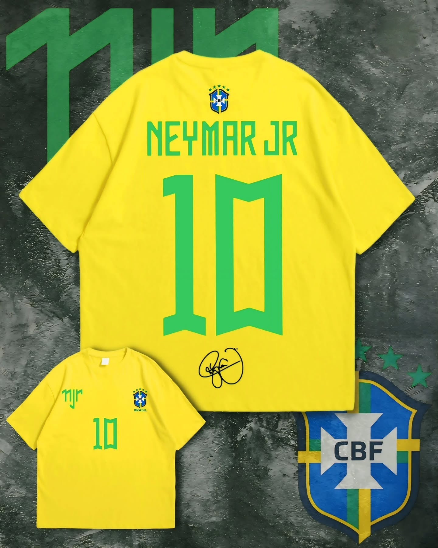 Neymar Jr Oversized Tee